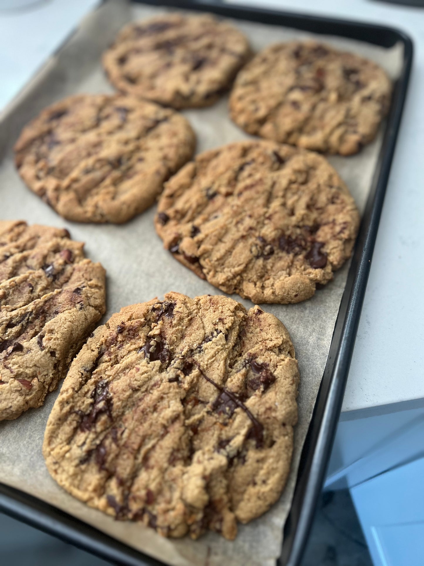 Almond Flour Chocolate Chip Cookies