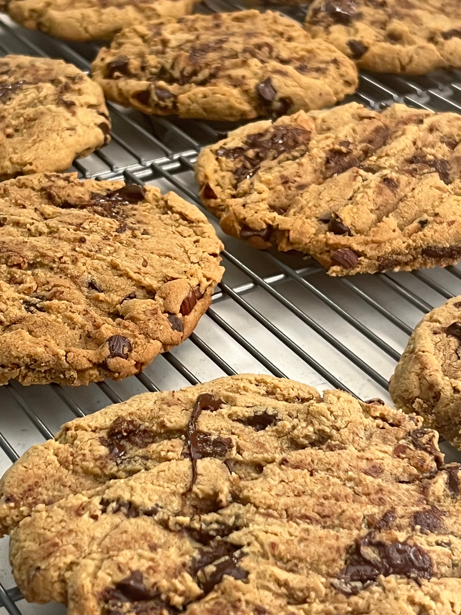 Giant Almond Flour Chocolate Chip Cookie - Flora & Vino